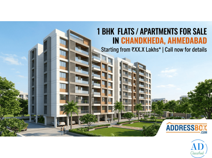 1 BHK Flats / Apartments for Sale in Chandkheda Ahmedabad