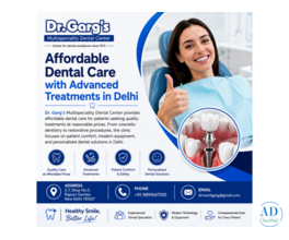Affordable Dental Care with Advanced Treatments in Delhi