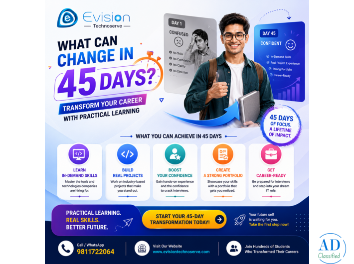 What Can Change in 45 Days? Transform Your Career with Practical Learning