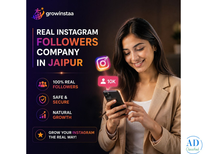 Growinstaa-Real instagram Followers Company in Jaipur