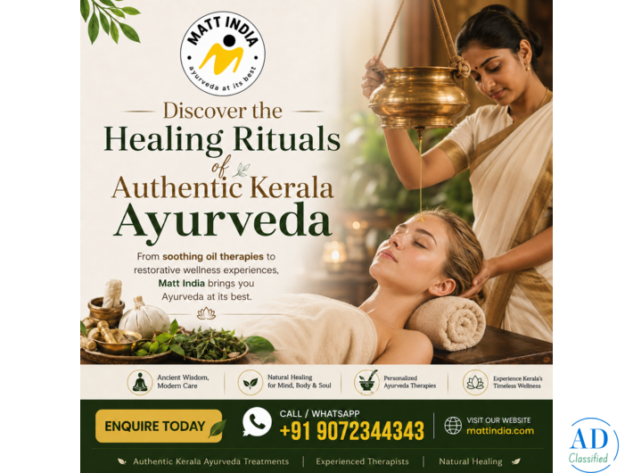 Ayurvedic treatment package to Kerala, India from Belgium