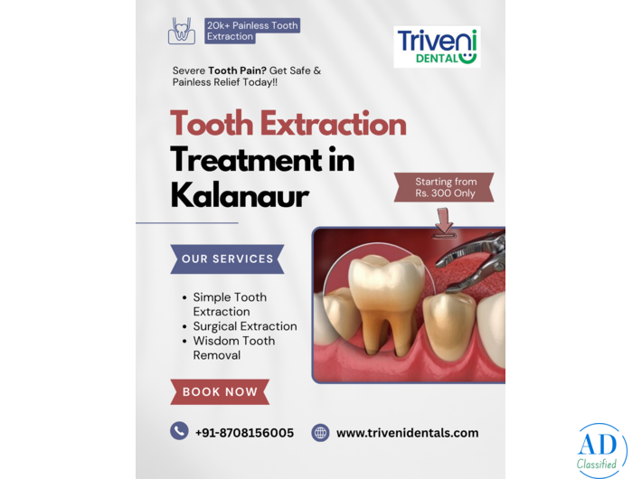 Tooth Extraction Treatment in Kalanaur, Rohtak | Triveni Dental