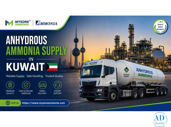 Order High-Purity Anhydrous Ammonia for Kuwait Now