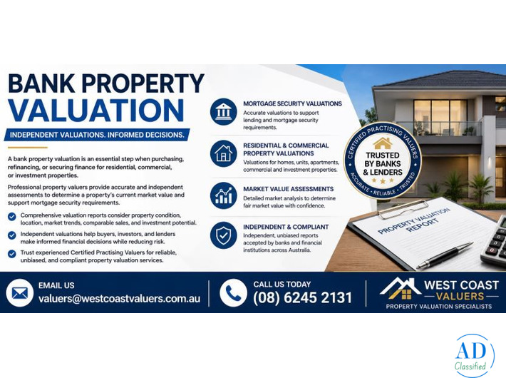 Bank Property Valuation – Independent Property Valuers for Mortgage Security