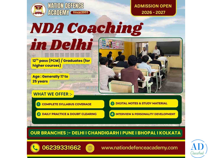 Crack NDA Exam with Expert Coaching in Delhi