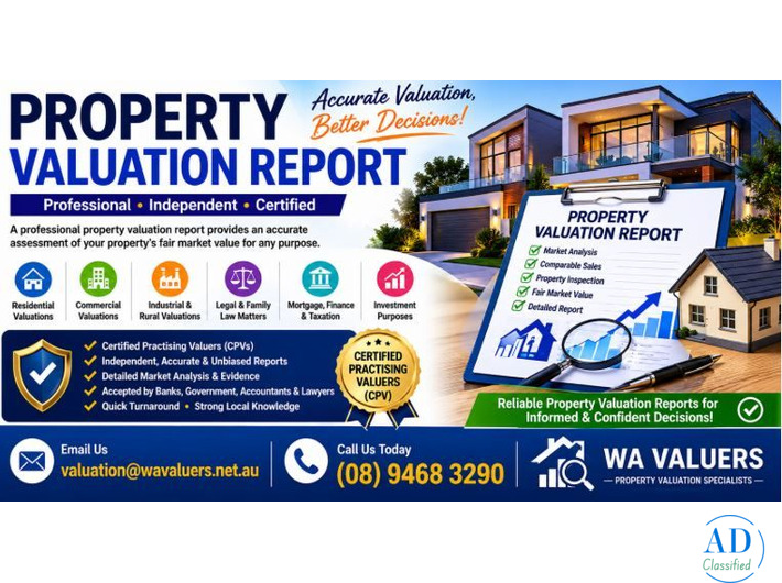 Property Valuation Report – Certified & Independent Property Valuation Services