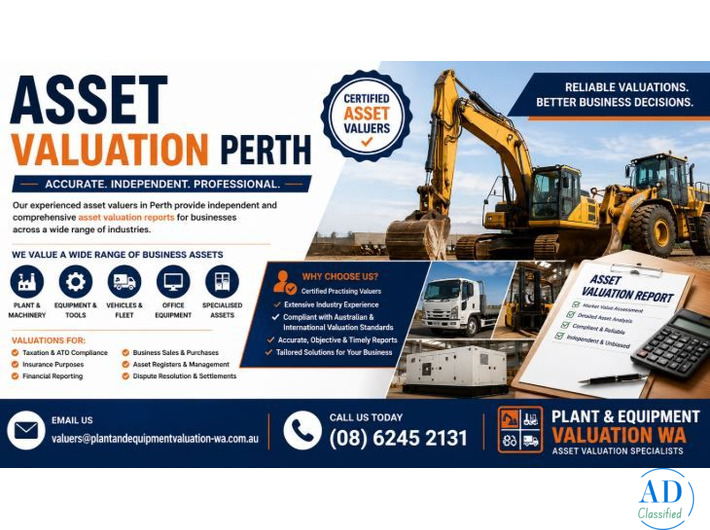 Asset Valuation Perth – Certified Asset Valuers for Accurate Business Asset Assessments