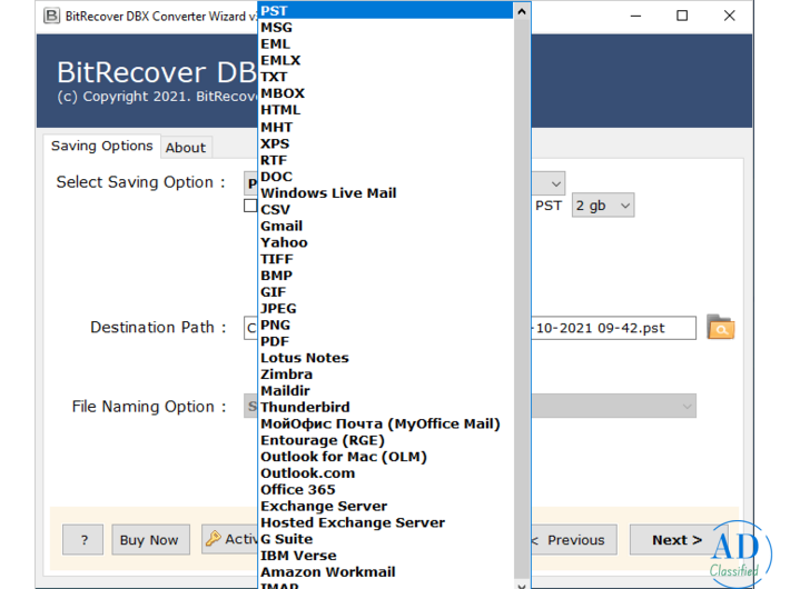 DBX to PST Converter