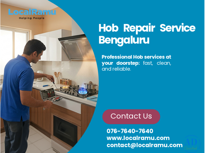 Get Your Hob Working with Expert Hob Repair Service in Bengaluru by LocalRamu Services