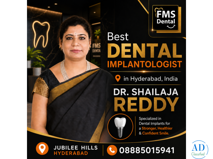 DR SHAILAJA REDDY BEST DENTAL IMPLANTOLOGIST IN HYDERABAD