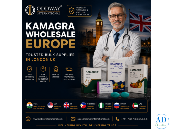 Kamagra UK – Trusted Wholesale Supplier for Europe & Global Markets - Oddway