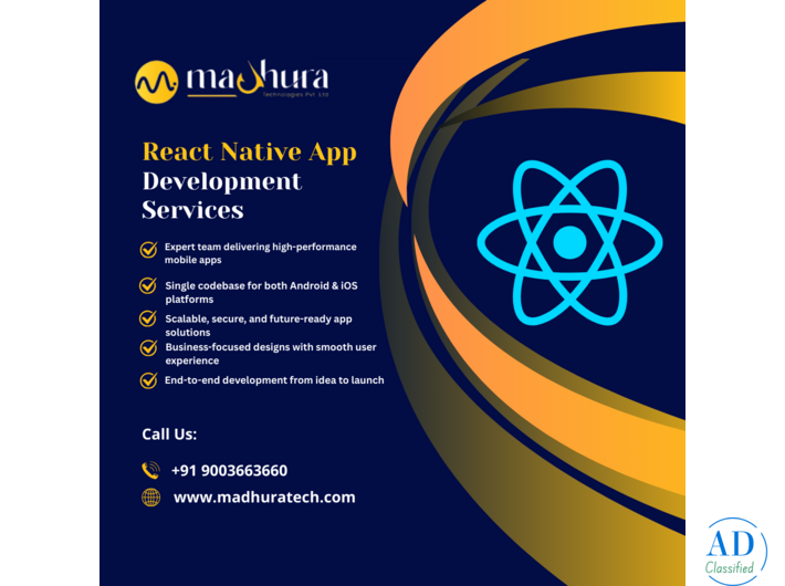 Cost-Effective React Native App Development Company Coimbatore | Madhura Technologies