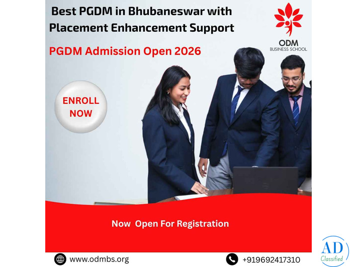 Best PGDM in Bhubaneswar with Placement Enhancement Support