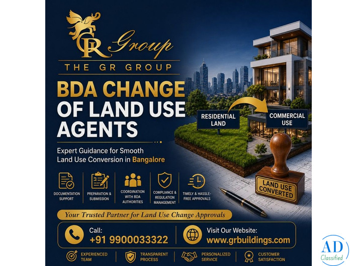 BDA change of land use agents in Bangalore