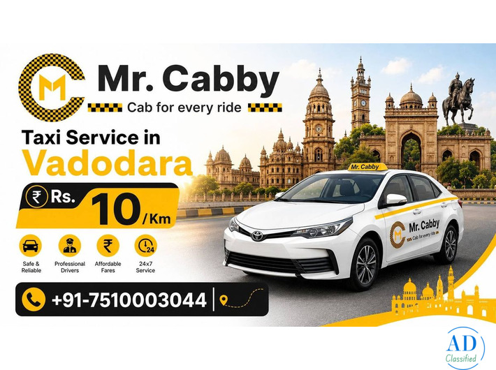Affordable Local and Outstation Cab Hire in Vadodara MrCabby