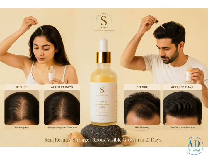Advanced Hair Growth Serum — Organic Hair Serum for Hair Growth & Thickness | Sknlex