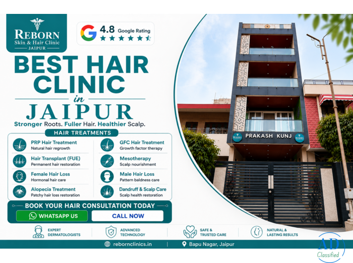 Best Hair Clinic in Jaipur – Expert Care for Hair & Scalp Concerns