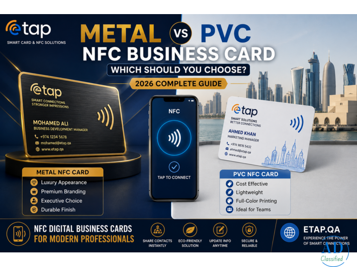 Metal vs PVC NFC Business Cards – Which One Is Right for Your Business?