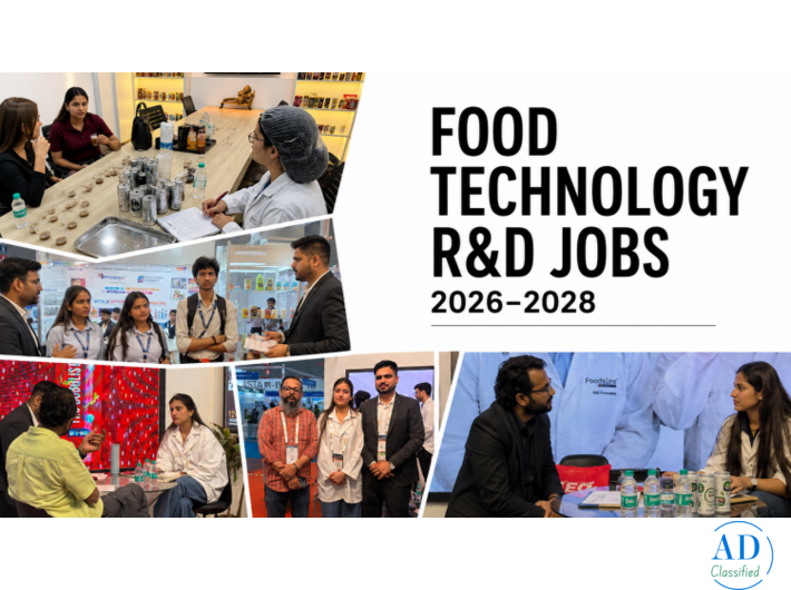 Food Technology R&D Jobs in India | Latest Food Industry Jobs Openings