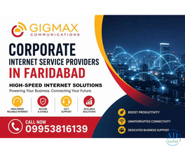 Corporate Internet Service Providers in Faridabad | Gigmax High-Speed Business Internet Solutions