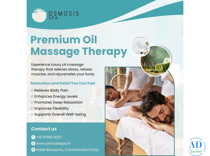 Massage Centre Trichy for Relaxing Oil Massage