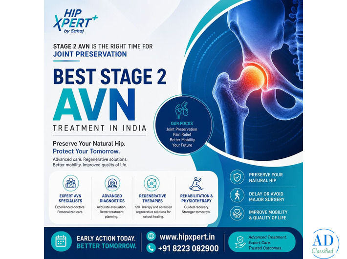 Best Stage 2 AVN Treatment in India – HipXpert