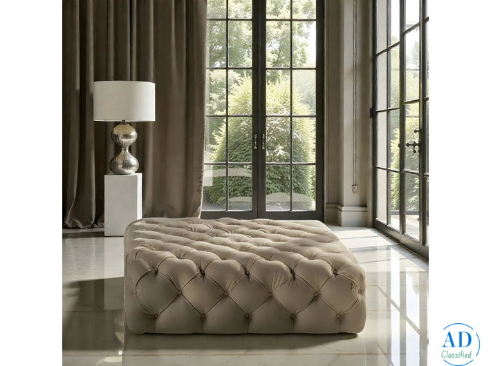 Chesterfield Luxe Velvet Ottoman