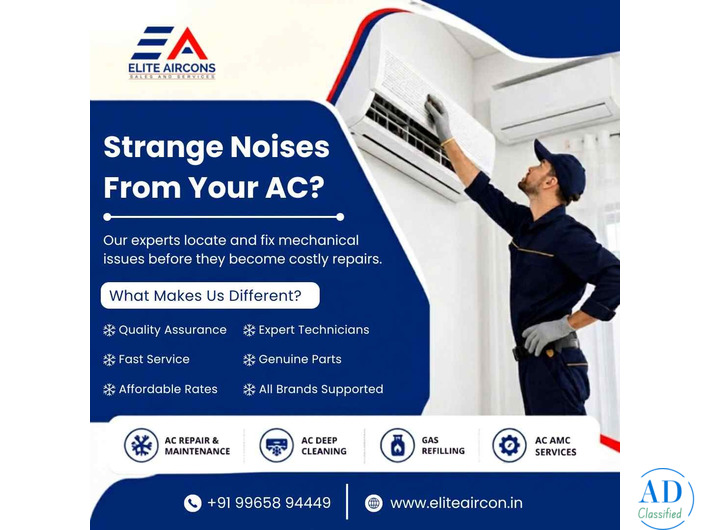 Common Reasons for Strange AC Noises | AC Service Center in Trichy