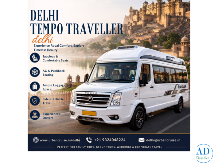 Tempo Traveller in Delhi – Best Choice for Group Transportation