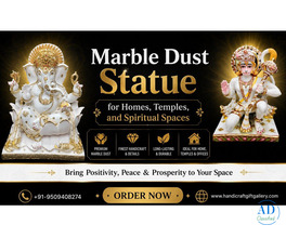 Marble Dust Statue for Homes, Temples, and Spiritual Spaces