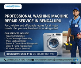 Expert Washing Machine Repair Service in Bengaluru with LocalRamu Services