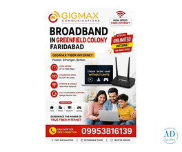 Broadband in Greenfield Colony Faridabad  Gigmax  Fiber Internet  Connection