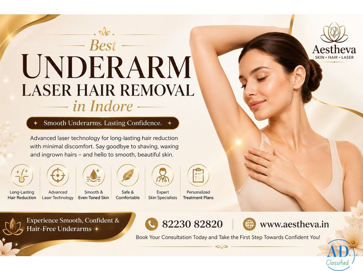 Best Underarm Laser Hair Removal In Indore