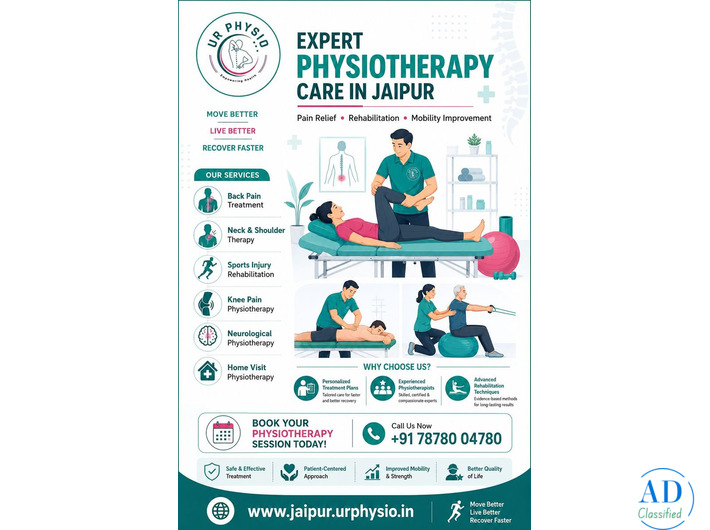 Expert Physiotherapy Services in Jaipur | Pain Relief & Rehabilitation