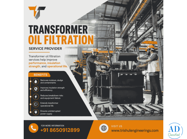 Transformer Oil Filtration Service Provider