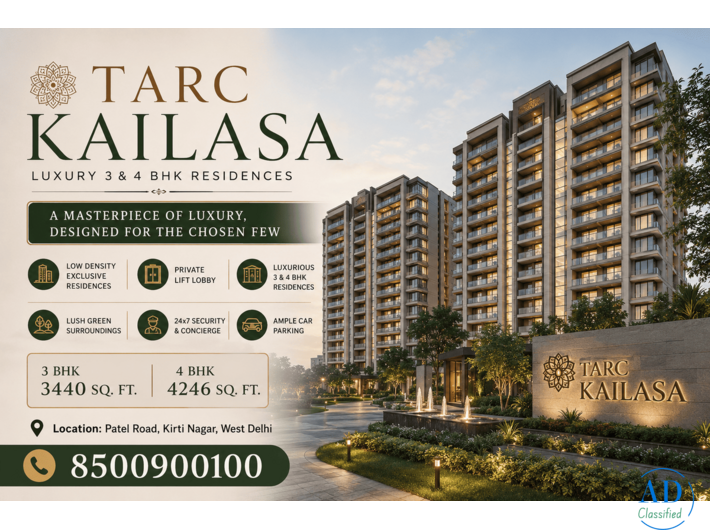 Tarc Kailasa Modern Residences in Kirti Nagar NCR