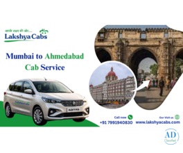 Mumbai to Ahmedabad Cabs – Safe, Affordable & Comfortable Taxi Service