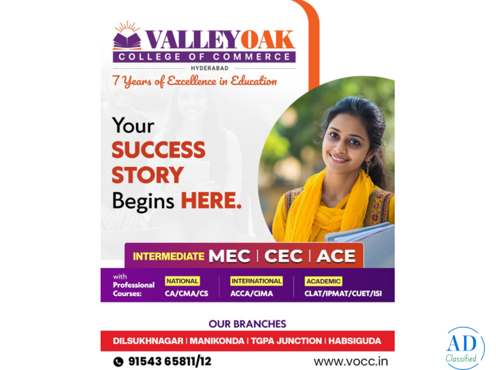 Best Commerce College In Hyderabad | Best Junior College for MEC/CEC/ACE in Hyderabad | VOCC