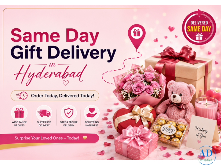 Same Day Gift Delivery in Hyderabad