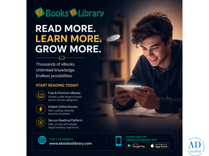 Read More. Learn More. Grow More. With EBookseLibrary