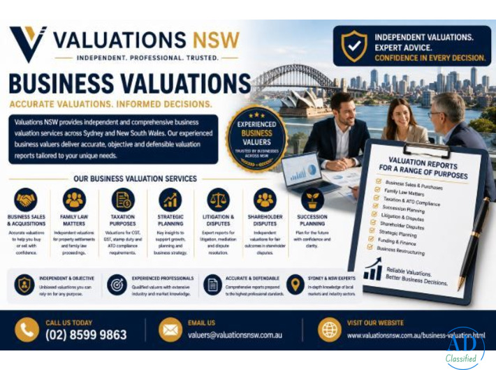 Business Valuations Sydney – Independent Business Valuation Experts