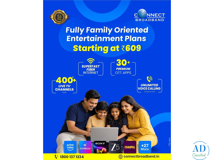 Amritsar: Avail Top Wi-Fi Connection with Speed Fiber Broadband