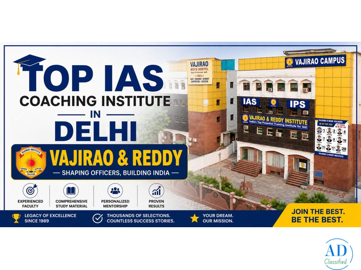 Top IAS coaching Institute in Delhi- Vajirao & Reddy