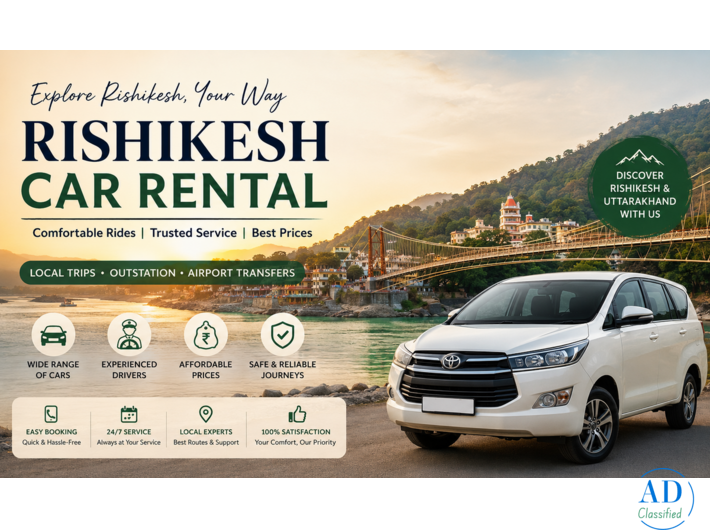 Affordable Rishikesh Car Rental Service for Local & Outstation Trips