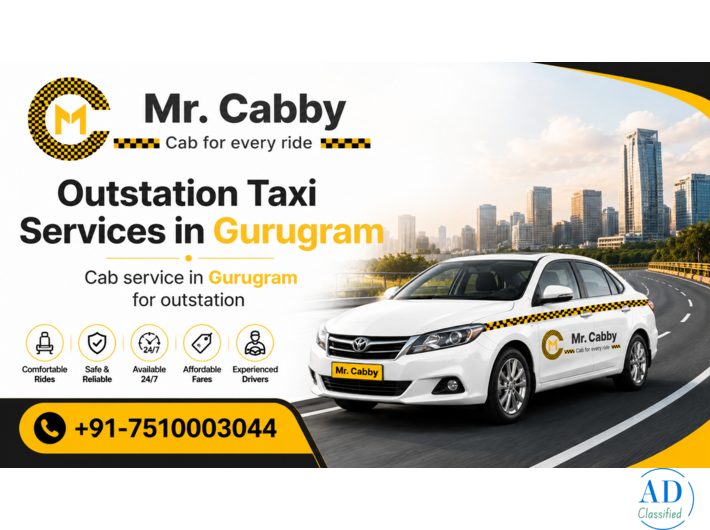 MrCabby Outstation Taxi Service in Gurugram at Affordable Ride