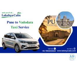 Pune to Vadodara Taxi Service for One-Way and Round Trips