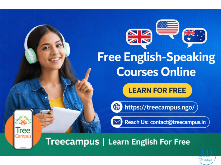 Free Online Spoken English Classes – Treecampus