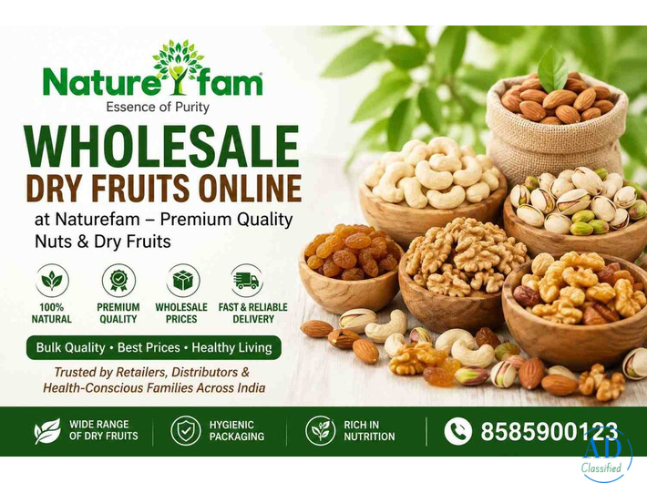 Wholesale Dry Fruits Online at Naturefam – Premium Quality Nuts & Dry Fruits at Best Prices