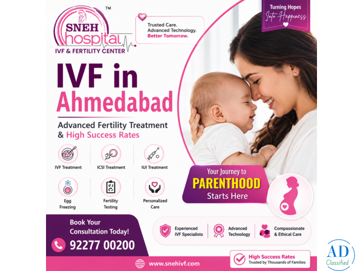IVF Ahmedabad – Advanced Fertility Treatment & High Success Rates | Sneh IVF