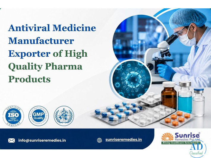 Antiviral Medicine Manufacturer Exporter of High Quality Healthcare Products